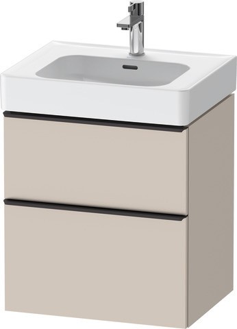 Duravit D-Neo Waschtischunterbau wandhängend Taupe Matt 584x452x625 mm - DE43760BD910000
