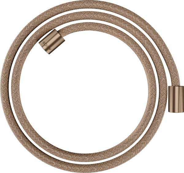 Hansgrohe Textilbrauseschlauch Axor 1600mm mit zylindrischen Muttern, brushed red gold, 28261310