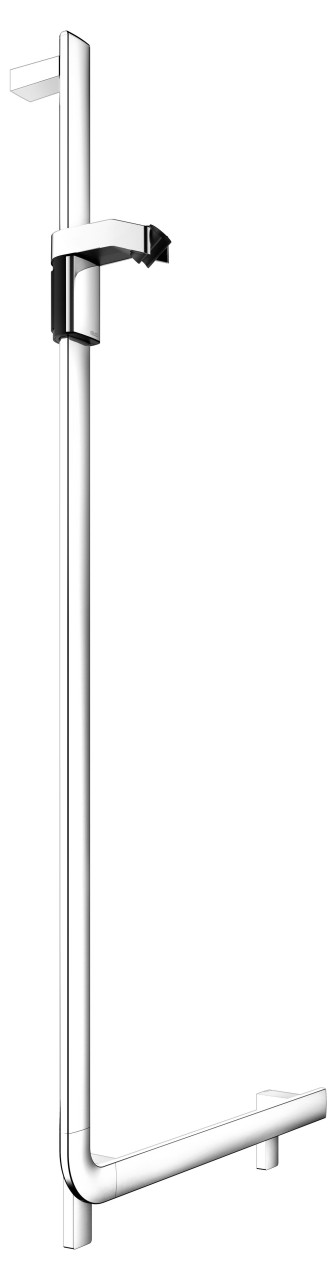 KEUCO AXESS Winkelgriff 90° mit Brauseschieber links, Metall, B: 58,1 x H: 130,1 cm, 35006011302 35006011302