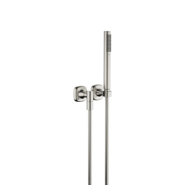 Dornbracht Schlauchbrausegarnitur mit Einzelrosetten COYA 27808404 Platin gebürstet,27808404-06