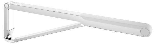 KEUCO AXESS Stützklappgriff, Aluminium, für Waschtisch und WC, 85 cm, 35003170851