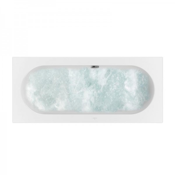 Villeroy & Boch Loop & Friends rechteckige Badewanne, mit Whirlpoolsystem Hydropool Entry (HE), inkl