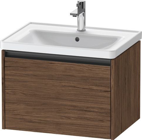 Duravit Ketho.2 Waschtischunterbau wandhängend Nussbaum dunkel Matt 634x455x440 mm - K25082021210000