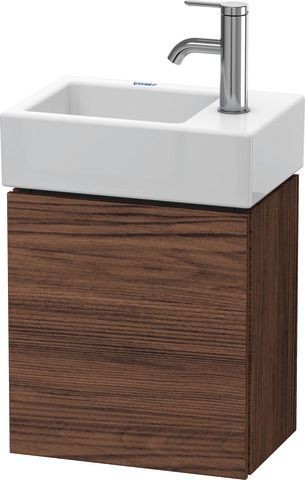 Duravit L-Cube Waschtischunterbau wandhängend Nussbaum dunkel Matt 364x241x400 mm - LC6293L2121