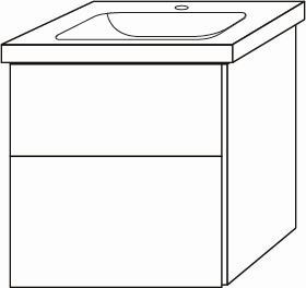 Sanipa Waschtischunterbau mit Auszügen 3way