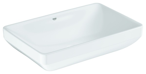 GROHE Aufsatzschale Euro Keramik 102434 60cm ohne Hahnloch m. Überlauf alpinweiß, 102434SH00