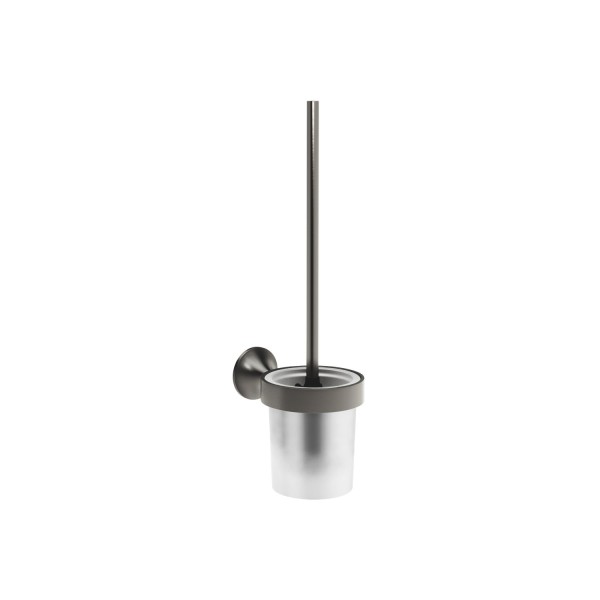 Dornbracht Toiletten-Bürstengarnitur , Wandmodell VAIA 83900809 Dark Platinum gebürstet