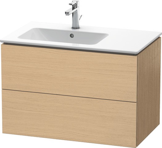 Duravit L-Cube Waschtischunterbau wandhängend Natur Eiche Matt 820x481x550 mm - LC629103030