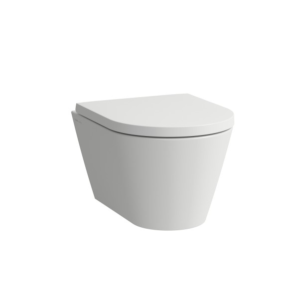 LAUFEN Wand-Tiefspül-WC Compact Kartell 370x490 kurze Ausführung, spülrandlos weiß matt, H820333757