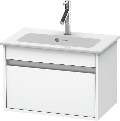 Duravit Ketho Waschtischunterbau wandhängend Weiß Matt 600x385x410 mm - KT642201818