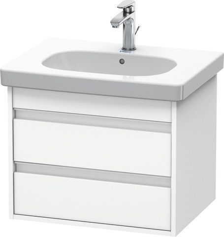 Duravit Ketho Waschtischunterbau wandhängend Weiß Matt 600x455x480 mm - KT665001818