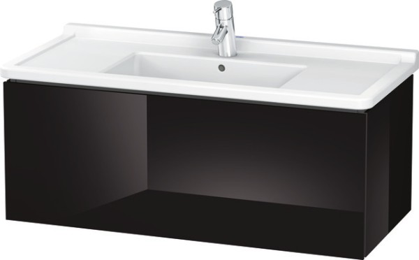 Duravit L-Cube Waschtischunterbau wandhängend Schwarz Hochglanz 1020x469x408 mm - LC616604040