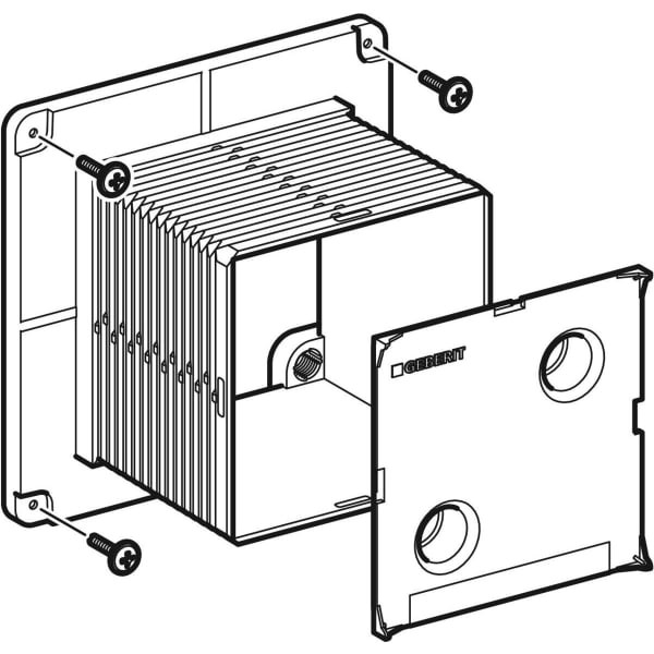 Geberit Bauschutz mit Deckel für Urinal-Steuerung ab 2009