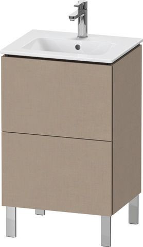 Duravit L-Cube Waschtischunterbau bodenstehend Leinen Matt 520x421x704 mm - LC667107575