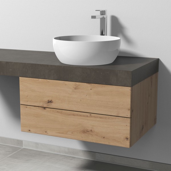 Sanipa WTU mit Auszügen 2morrow (P2301) 340x700x520 Eiche-Natural-Touch