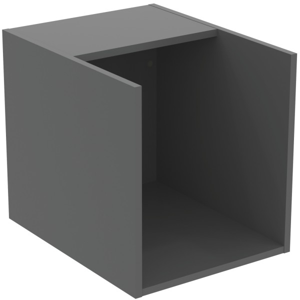 Ideal Standard Seitenelement i.life B f.Waschtischplatte 1 Fach400x505x440mm Quarzgrau matt, T5323NG