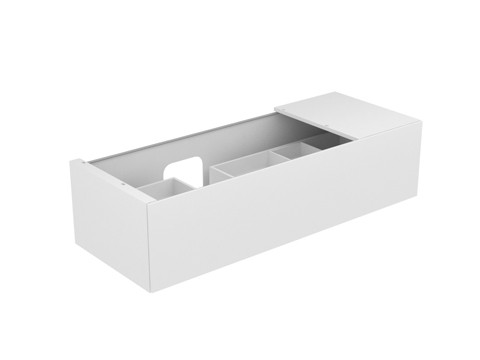 Keuco Waschtischunterschrank Edition 11 31163,1 Front-Auszug, Bel. anthrazit/Glas anthrazit, 3116311 31163110100