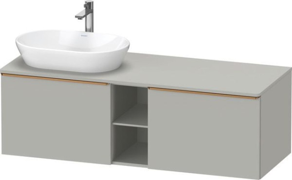 Duravit D-Neo Konsolenwaschtischunterbau wandhängend Betongrau Matt 1400x550x459 mm - DE4950L0407000