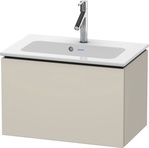 Duravit L-Cube Waschtischunterbau wandhängend Taupe Matt 620x391x400 mm - LC615609191
