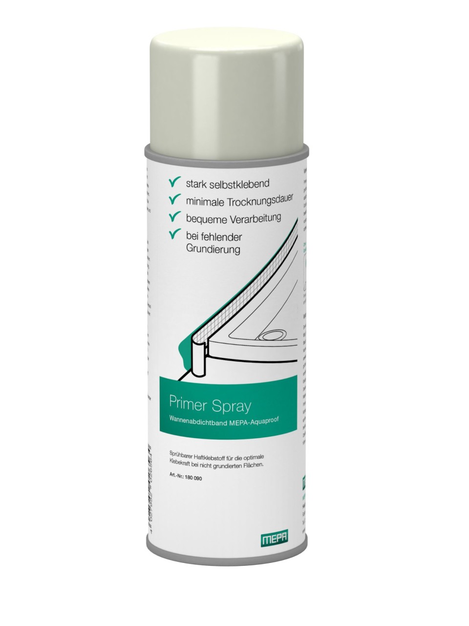 MEPA Primer Spray für Wannendichtband Aquaproof, 180090 180090