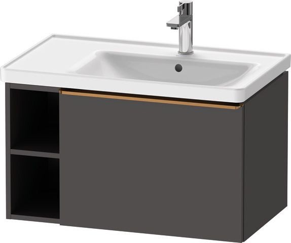 Duravit D-Neo Waschtischunterbau wandhängend Graphit Matt 784x452x440 mm - DE4257004490000