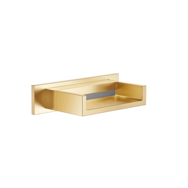 Dornbracht WATER FALL Schwallauslauf für Wandmontage SERIENNEUTRAL 13420979 Messing gebürstet (23kt