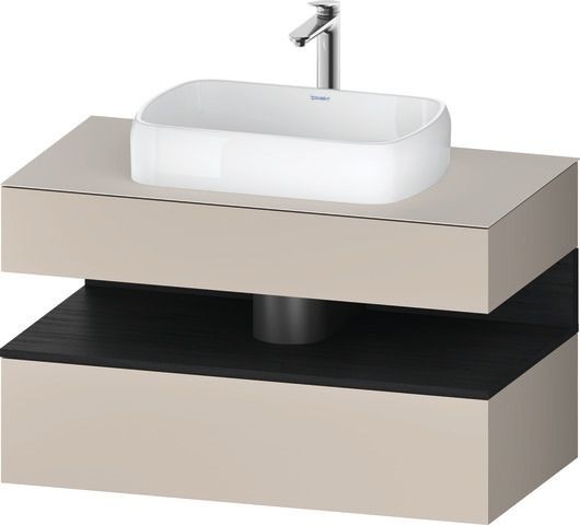 Duravit Qatego Konsolenwaschtischunterbau wandhängend Taupe Matt 1000x550x600 mm - QA4731016910000