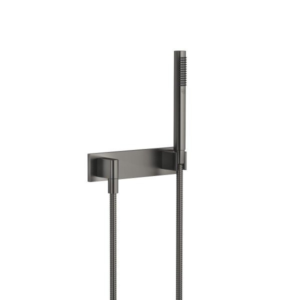 Dornbracht Schlauchbrausegarnitur mit Abdeckplatte SERIENSPEZIFISCH 27818980 Dark Platinum gebürstet