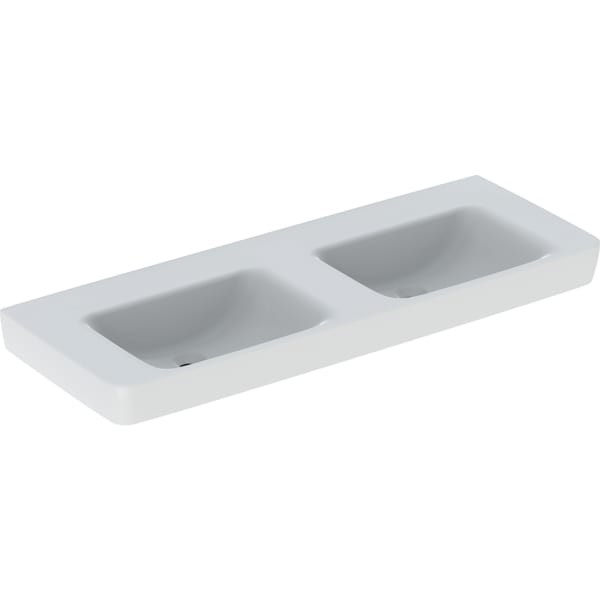Geberit Renova Plan Doppelwaschtisch 130x48cm