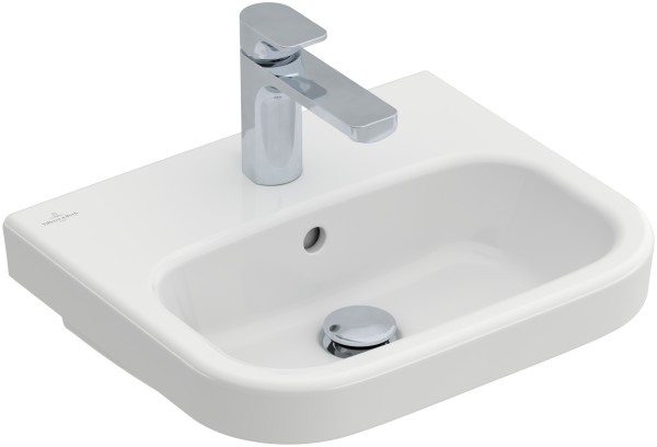 Villeroy & Boch Handwaschbecken Architectura, 1 Hahnloch, mit Überlauf, weiss CeramicPlus