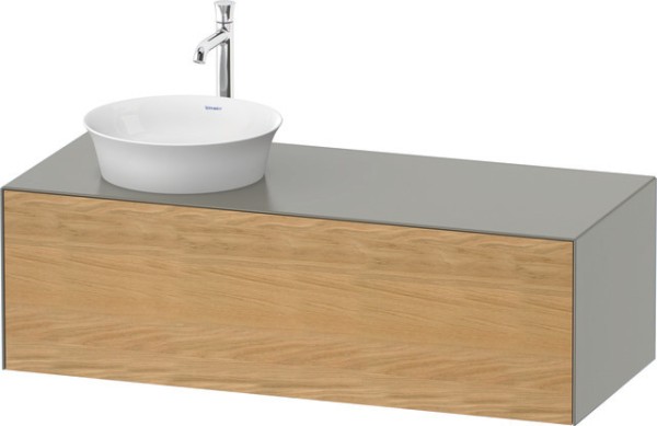 Duravit White Tulip Konsolenwaschtischunterbau wandhängend Natur Eiche & Stein Grau Matt & Seidenmat