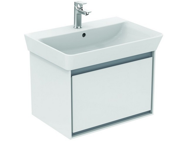 Ideal Standard Ersatzteil Schubladenfront CONNECT AIR, f. WTU 585mm, Braun matt u. Weiß matt, EF682V EF682VY