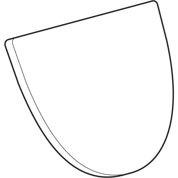 Geberit Urinal-Deckel Joly 572000, Scharniere: Metall, 572000000, weiss