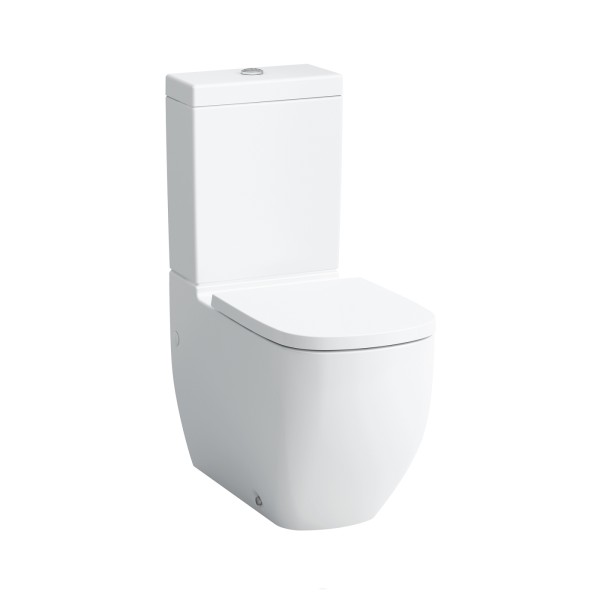 LAUFEN Tiefspuel-WC für Kombination Palomba 700x360x430 spuelrandlos, weiss mit LCC