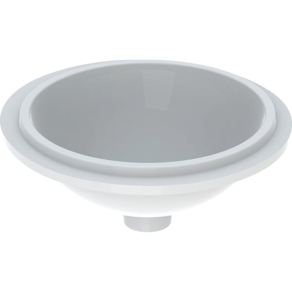 Geberit VariForm Unterbauwaschtisch, rund d: 39cm, ohne Hahnloch, ohne Überlauf, KeraTect, 500747002