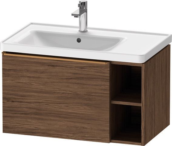 Duravit D-Neo Waschtischunterbau wandhängend Nussbaum dunkel Matt 784x452x440 mm - DE4258004210000