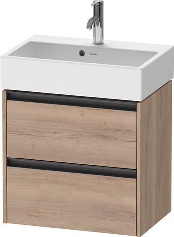 Duravit Ketho2 Waschtischunterschrank wandhängend compact 584x390x549 Ei