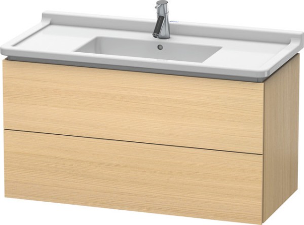 Duravit L-Cube Waschtischunterbau wandhängend Mediterrane Eiche Matt 1020x469x558 mm - LC6266071710A