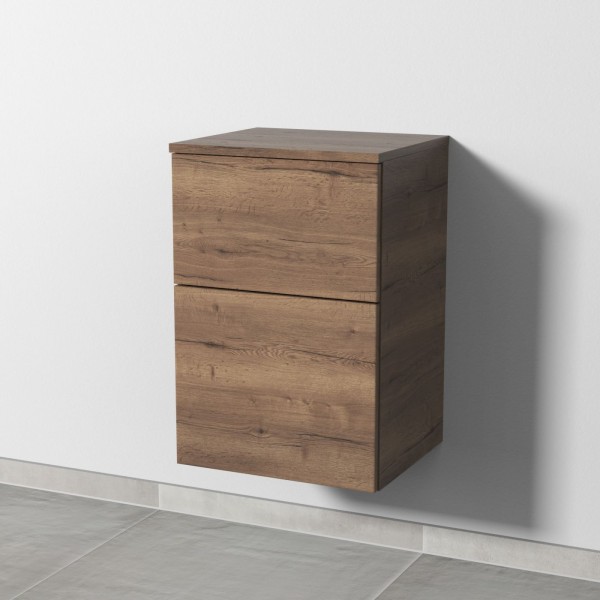 Sanipa 3way Unterschrank mit 2 Auszügen, Eiche-Tabak, SM14450