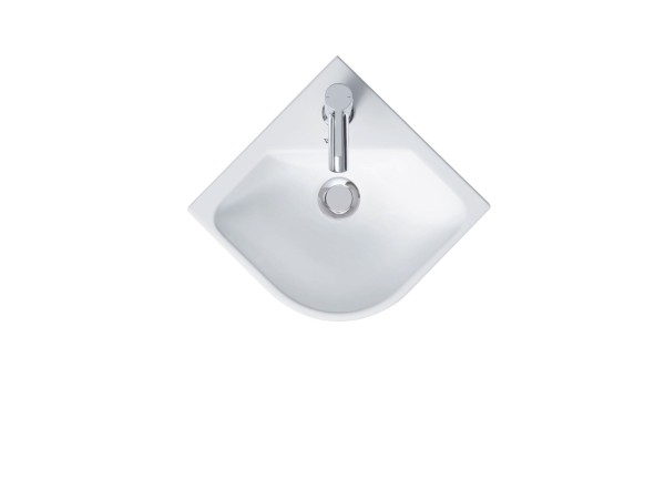Duravit ME by Starck Eck-Handwaschbecken Weiß Seidenmatt 435 mm - 07224332001