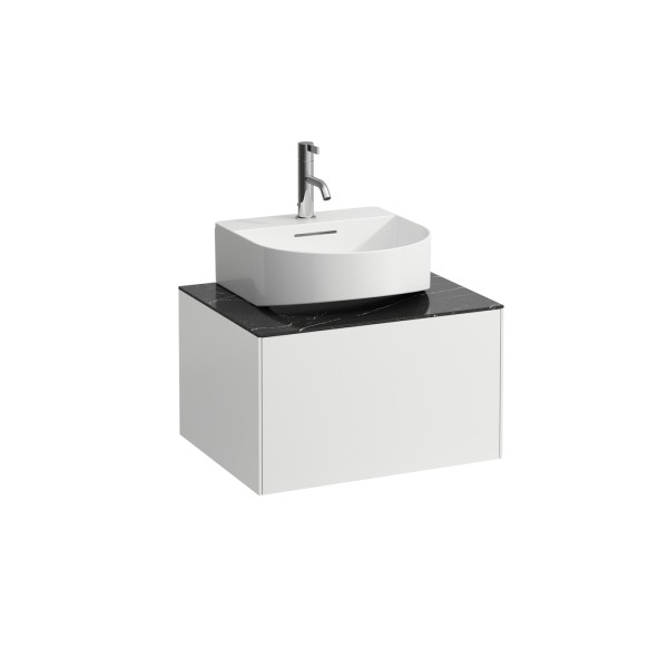 LAUFEN Waschtischunterschrank Sonar 457x577x341 Aus mi, 1 Schubl H816341 we ma? m.