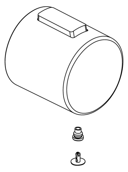 Ideal Standard Thermostatgriff, m. ISI-Logo, Chrom , A860907AA