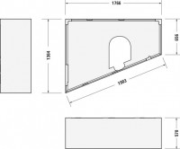 Vorschau: Duravit Paiova Vorschau: Duravit Paiova Badewannenträger Weiß 1770x1370x570 mm - 791422000000000