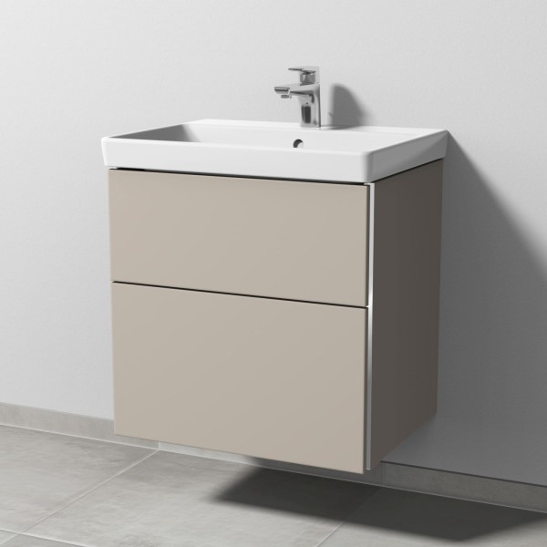 Sanipa 3way Waschtischunterbau zu Villeroy & Boch Avento Waschtisch mit 2 Auszügen, Kaschmir-Matt