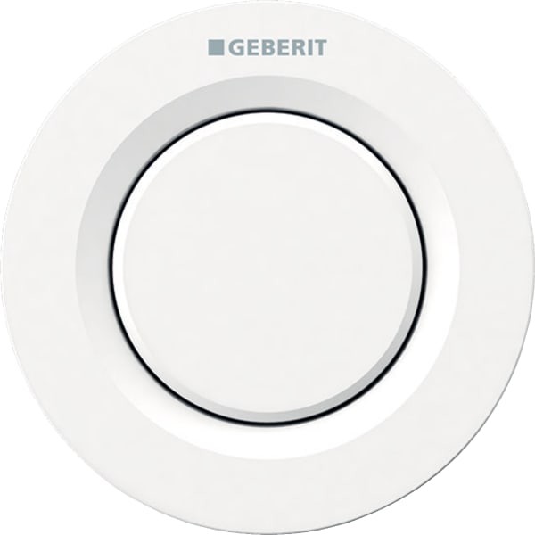 Geberit Fernbetätigung Typ 01 pneumatisch für 1-Mengen-Sp., UP-Drücker weiß-alpin, 116040111