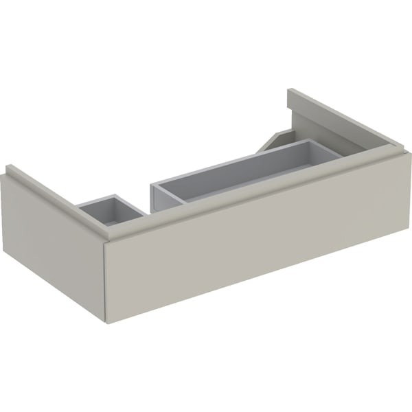Geberit Xeno2 Unterschrank f. Waschtisch m. Ablagefläche rechts m. 1 Schublade, 88x22x46,2cm, greige