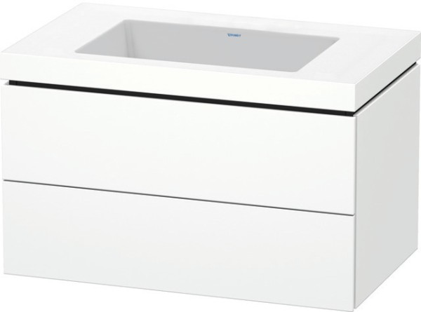 Duravit L-Cube c-bonded Set wandhängend Weiß Matt 800x480x500 mm - LC6927N1818