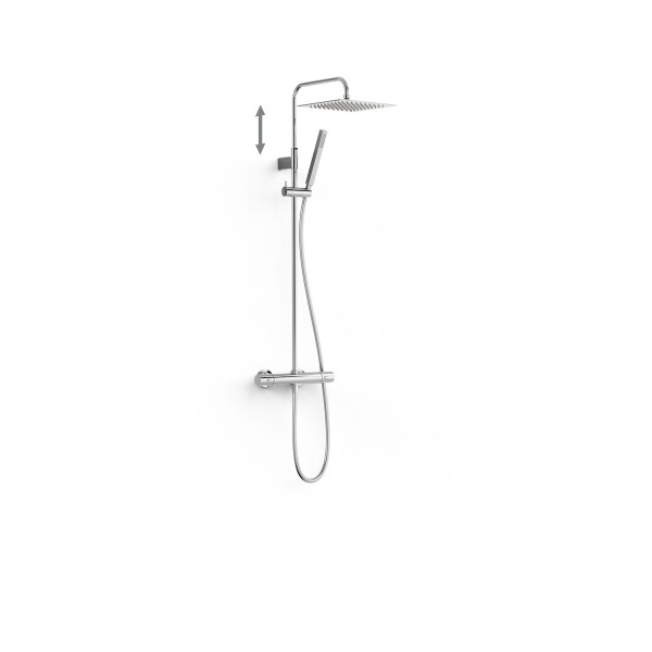 Tres Thermostat Aufputz Duschsystem Over wall , 19038709
