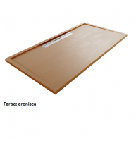Fiora Silex Avant Fiora Silex Avant Duschwanne 120 x 90 x 4 cm, Schiefer Textur, Form und Größe zuschneidbar