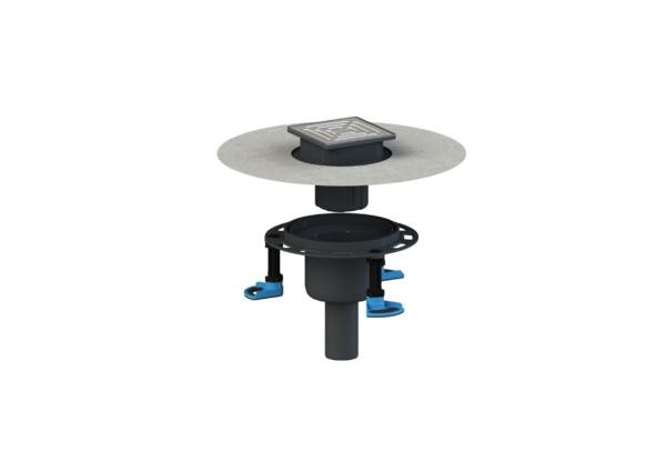 Dallmer Bodenablauf DallDrain Select senkr., DN50/DN100, 120x120mm, 517159